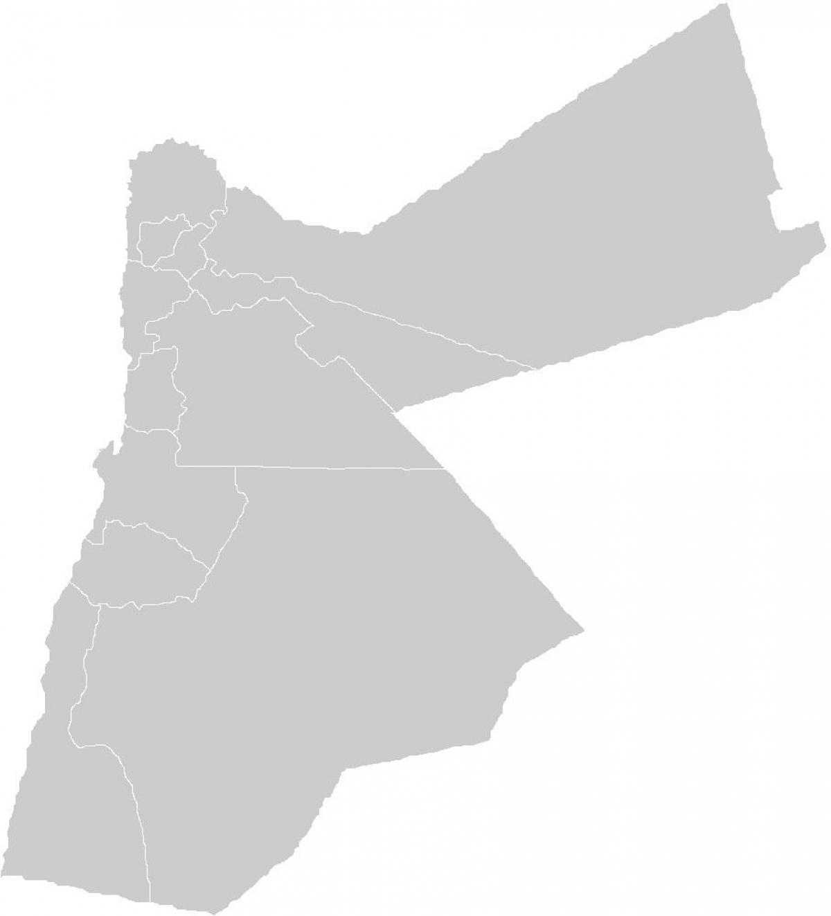 κενό χάρτη της Ιορδανίας