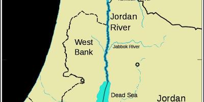Ιορδάνη ποταμού στη μέση ανατολή χάρτης