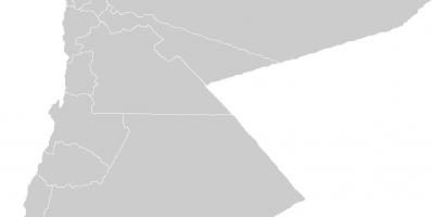 Κενό χάρτη της Ιορδανίας