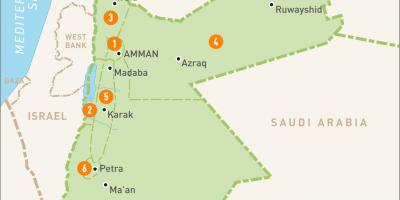 Το αμμάν της Ιορδανίας στο χάρτη