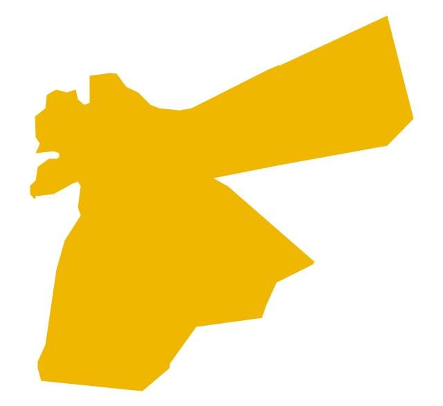 χάρτης της Ιορδανίας χάρτη διάνυσμα