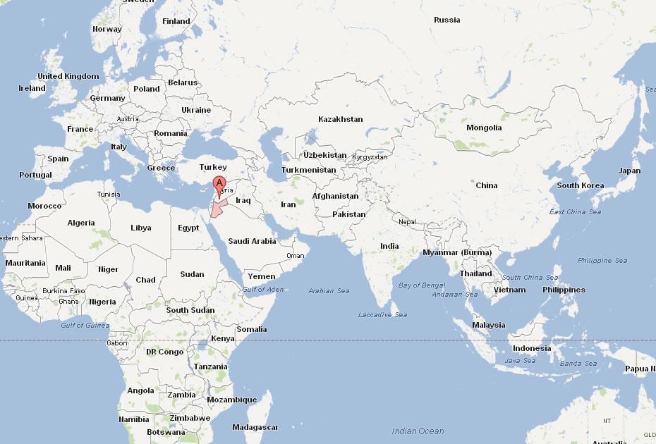 Τζόρνταν θέση στον παγκόσμιο χάρτη