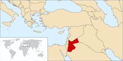 Τζόρνταν στον παγκόσμιο χάρτη