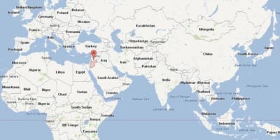 Τζόρνταν θέση στον παγκόσμιο χάρτη